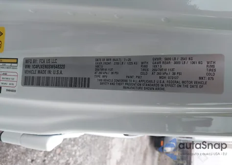 2025 Jeep Wrangler 4-Door Sahara 4X4 z USA, uszkodzony, nr VIN 1C4PJXEN0SW648320